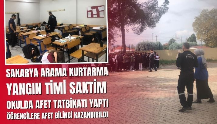 Afet Haftası'nda İŞMONT Halil Bildirici Mesleki ve Teknik Anadolu Lisesi'nde Tatbikat Gerçekleştirildi