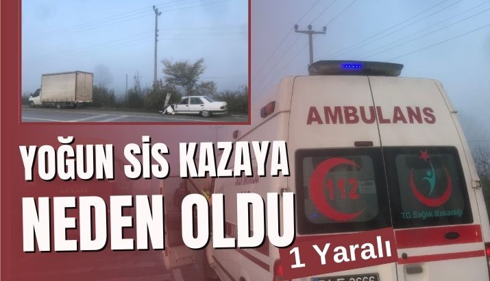 Büyükesence Kavşağında Kaza 1 Kişi Yaralandı