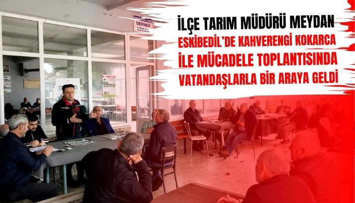 Eskibedil Mahallesinde, Kahverengi Kokarca ile Mücadele Toplantısı Düzenlendi