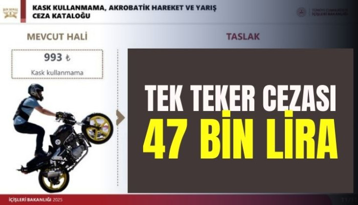 İçişleri Bakanlığı Duyurdu: Motosiklet Cezalarında Rekor Artış!