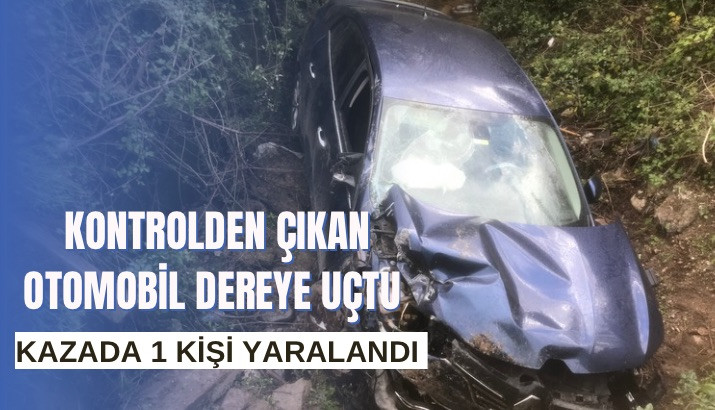 Kuzuluk Orta Mahalle'de Kontrolden Çıkan Araç Dereye Uçtu: Ehliyetsiz Sürücü Yaralı