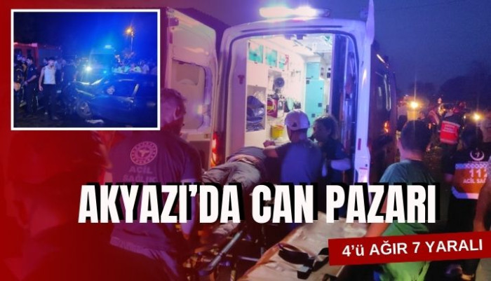 Ormanköy'de Korkunç Kaza: İki Araç Kafa Kafaya Çarpıştı, 4'ü Ağır 7 Yaralı!