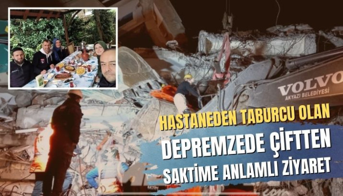 SAKTİM'e Depremzede Çiftten Anlamlı Ziyaret